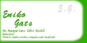 eniko gats business card