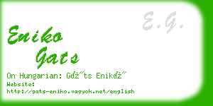 eniko gats business card